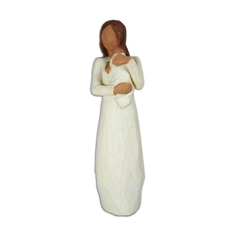 The Angel of Mine Willow Tree Figurine by Susan Lordi is a beautiful representation of the sensory moment that is holding a new born. This would be a great gift to give a new mother. 
