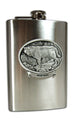 Wolf Montana Flask by Heritage Metalworks