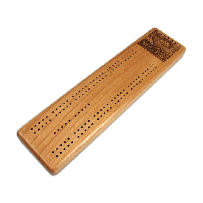 Montana Mountains Cribbage Board