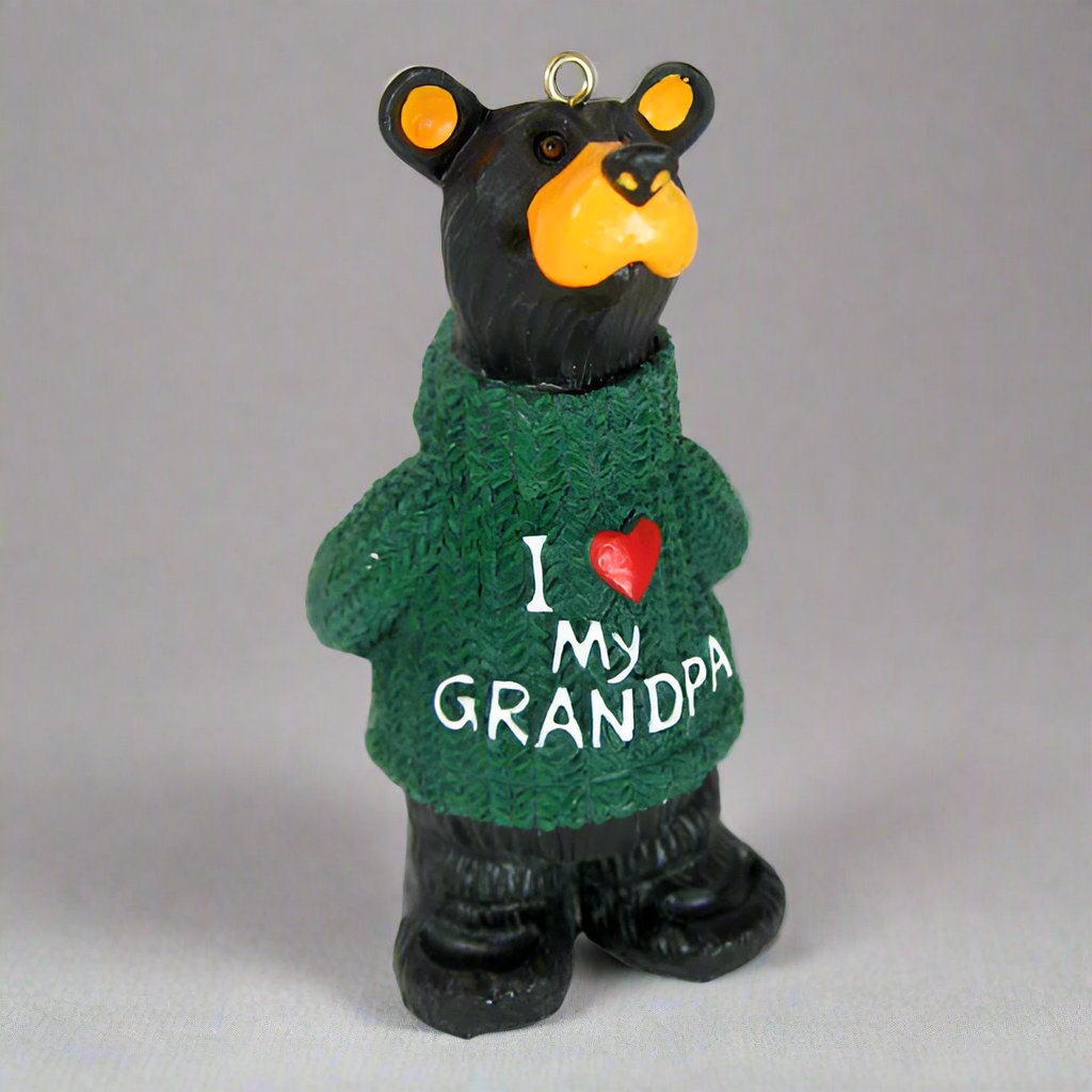 Bearfoots "I Love Grandpa" Ornament by Big Sky Carvers
