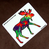 Tie Dye Moose Montana Sticker