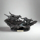 Marc Pierce Night Hunters Sculpture by Big Sky Carvers