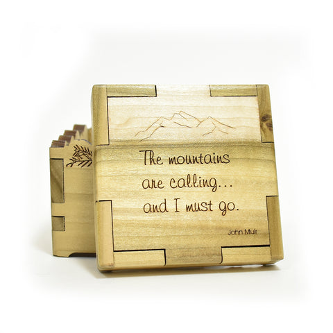 The mountains are calling and I must go quote box by wood you tell me