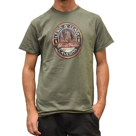 Lewis and Clark Caverns State Park Always Smooth Cave T-Shirt at Montana Gift Corral by Prairie Mountain
