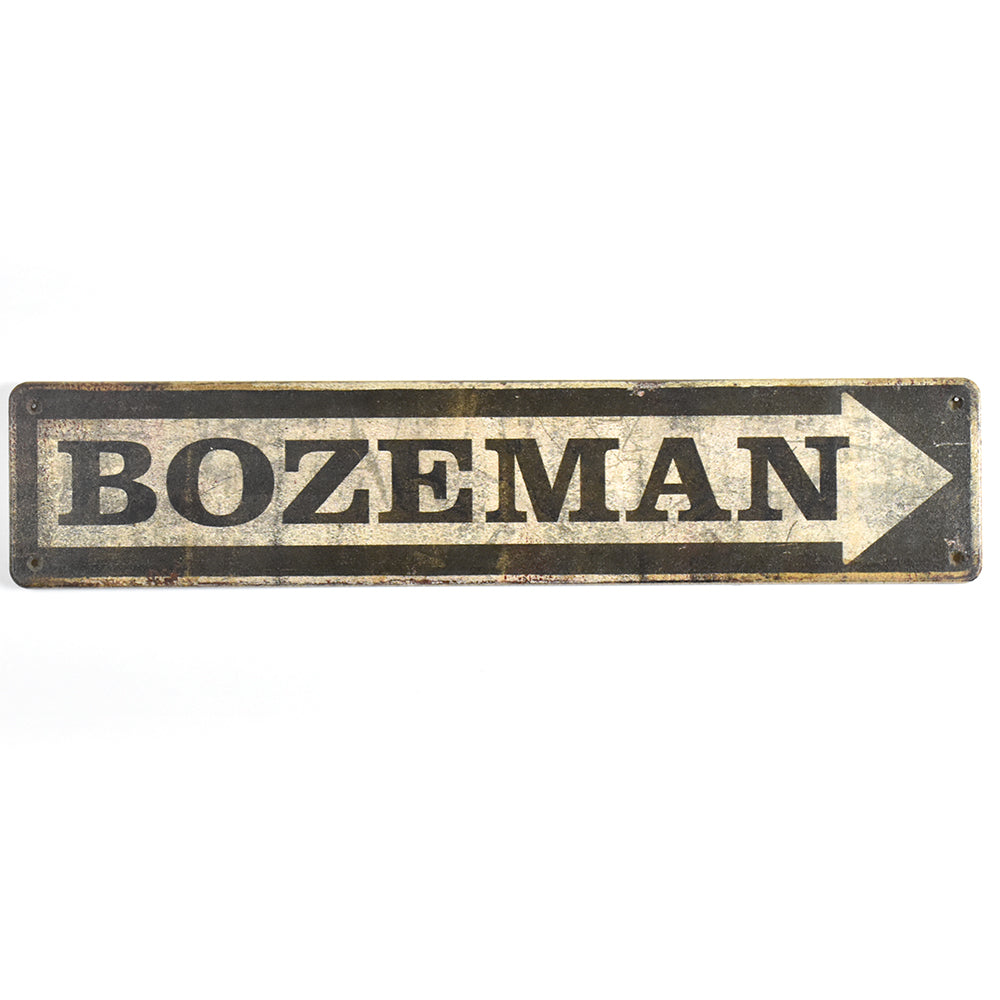 Bozeman Arrow Street Sign by Meissenburg Designs at Montana Gift Corral