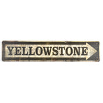 Yellowstone Arrow Street Sign by Meissenburg Designs at Montana Gift Corral