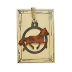 Copper Horse Rustic Wildlife Christmas Ornaments by H&K Studios