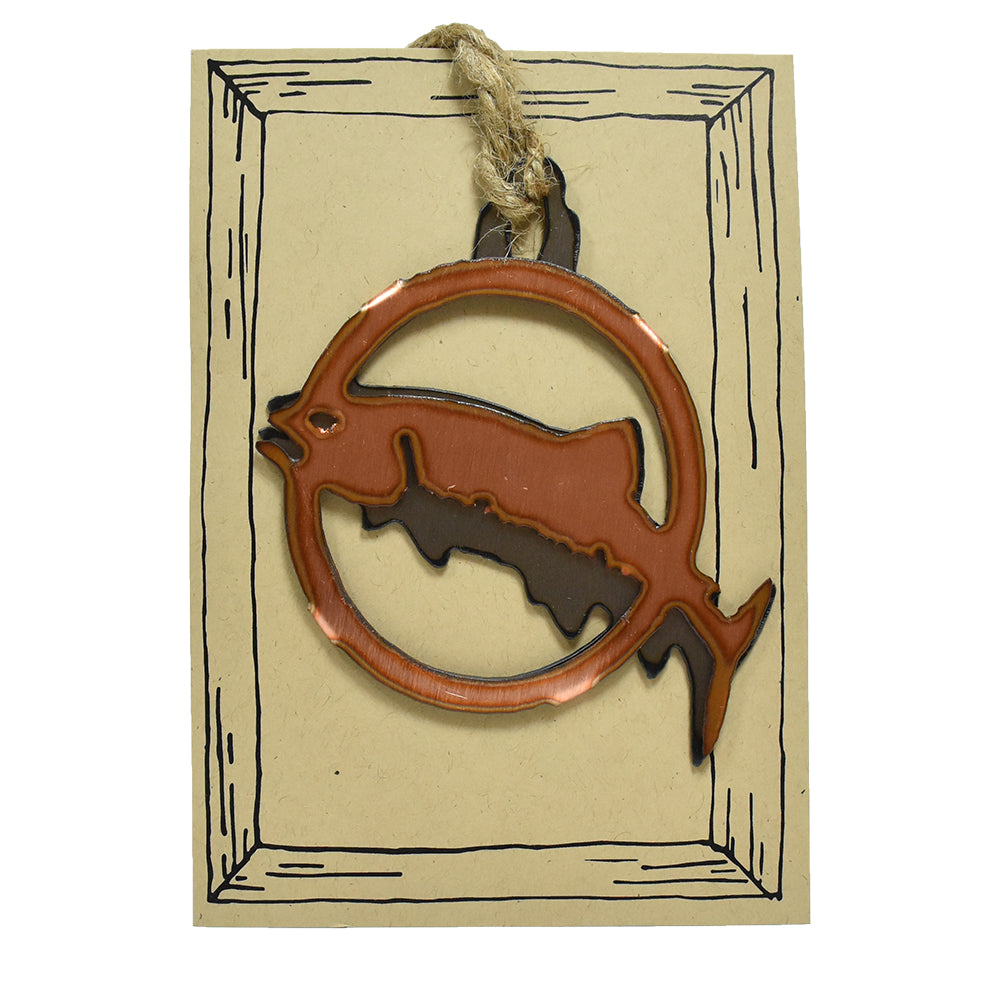 Copper Fish Rustic Wildlife Christmas Ornaments by H&K Studios
