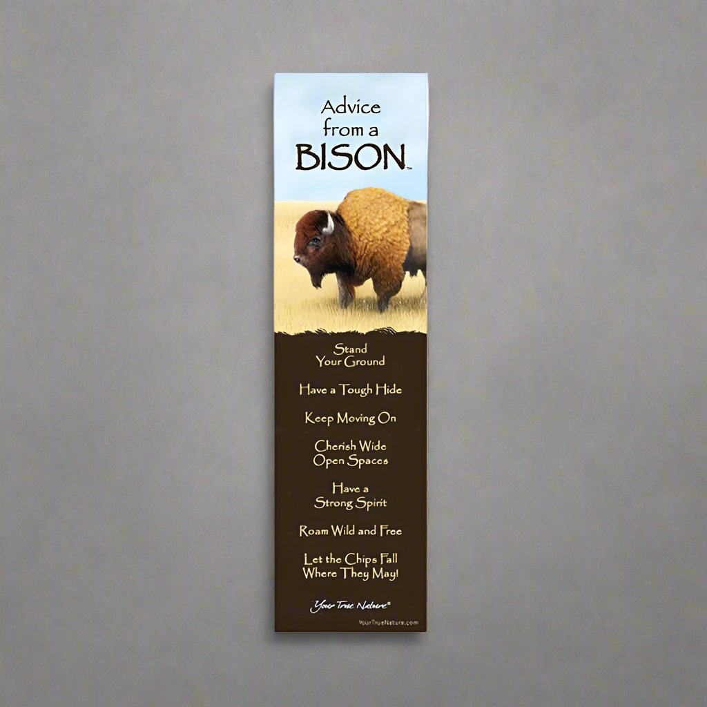 Advice from a Bison Bookmark