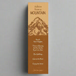 Advice from a Mountain Bookmark by Your True Nature