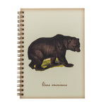 The Bear Art Nature Recycled Paper Journal by Semaki and Bird features 20 sheets of eighty pound coverstock that are perfect for watercolor, charcoal, graphite pencil, anything that will make your notes more successful!