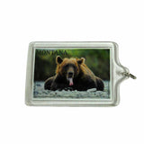 Bear and Tongue Montana Keychain