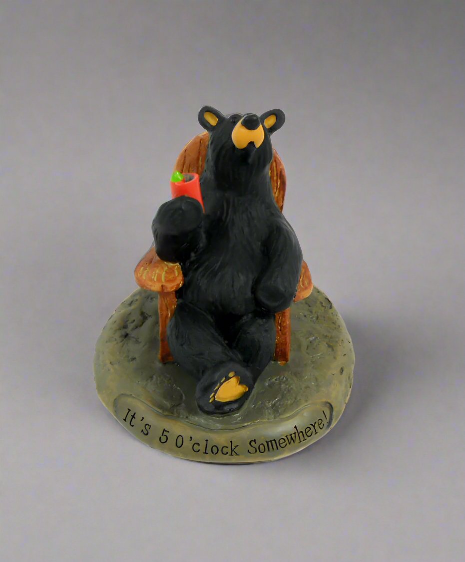 5 O'Clock Somewhere Bearfoots Figurine by Jeff Fleming