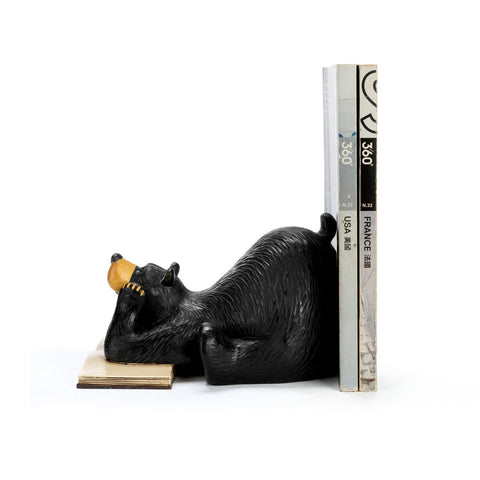 Our big, fuzzy friend the Bearfoots Dreaming of a Good Book Bookend is here to help you display your prettiest books.