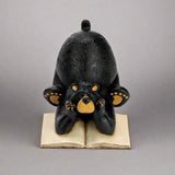 Bearfoots Dreaming of a Good Book Bookend by Jeff Fleming