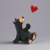 Bearfoots Give Love Mini Figurine by Big Sky Carvers designed by Jeff Fleming