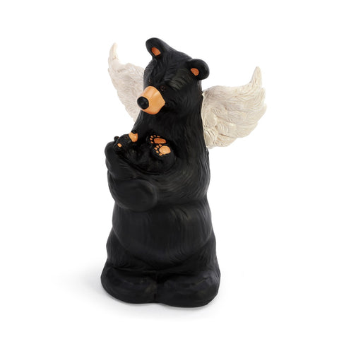 Bearfoots Little Angel Bear Figurine by Jeff Fleming at Big Sky Carvers, Demdaco