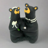 Bearfoots Wedding Couple Bear Figurine by Big Sky Carvers