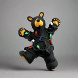 Bearfoots Hap Wrapped in Lights by Big Sky Carvers