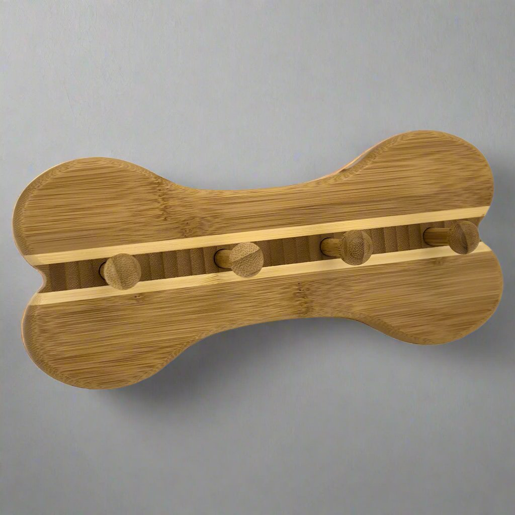 Bone-Shaped Leash Rack by Totally Bamboo