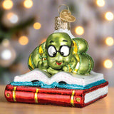 Bookworm Christmas Ornament by Old World Christmas