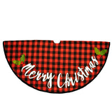 Buffalo Check Fabric Tree Skirt by Transpac Imports