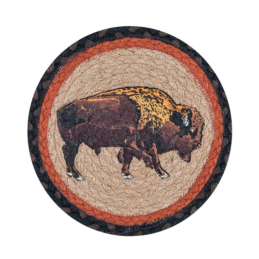 Buffalo Printed Round Mini Swatch