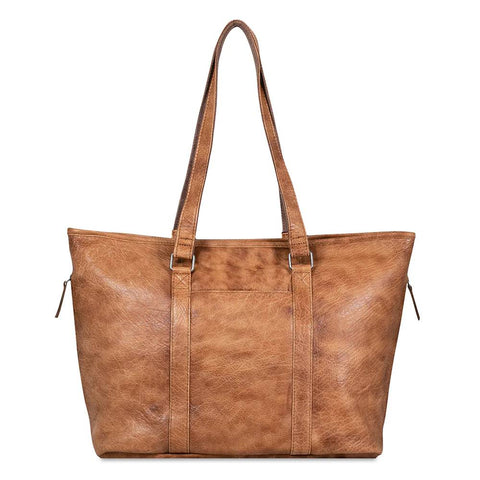 The Buffed Leather Uptown Shopper Tote Bag is lightweight and offers style and function for day to day use.