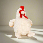 We are obsessed with the Warmies Chicken by Intelex USA.
