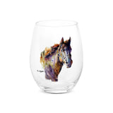 Pancho Horse Dean Crouser Stemless Wine Glass by Demdaco