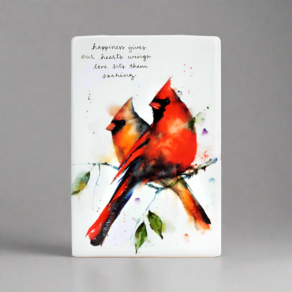 Dean Crouser Cardinal Pair Vertical Plaque