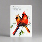 Dean Crouser Cardinal Pair Vertical Plaque