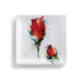 Red Rose Snack Plate by Dean Crouser