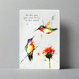 Dean Crouser Stopping By Hummingbird Vertical Plaque