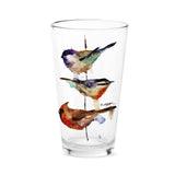 Three Birds Dean Crouser Birds Pint Glass by Demdaco