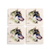 Dean Crouser Wolf Profile Set of 4 Coasters