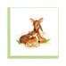 Wildlife Square Greeting Card by Quilling Card