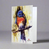 Dean Crouser Eastern Bluebird Watercolor Greeting Card