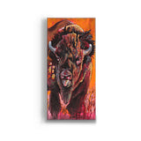 Ed Anderson Buffalo Lick-a-Bull Metal Box Wall Art by Meissenburg Designs