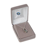 Float Montana Sapphire Sterling Silver Necklace