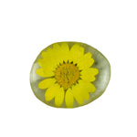 Floral Glass Magnet - yellow