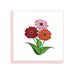 Flowers Square Greeting Card by Quilling Card