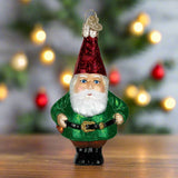 Gnome Glass Ornament