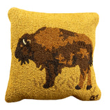 Golden Buffalo Square Pillow by Chandler 4 Corners