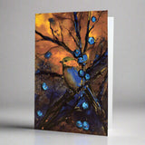 Dean Crouser Golden Chickadee Bird Watercolor Greeting Card