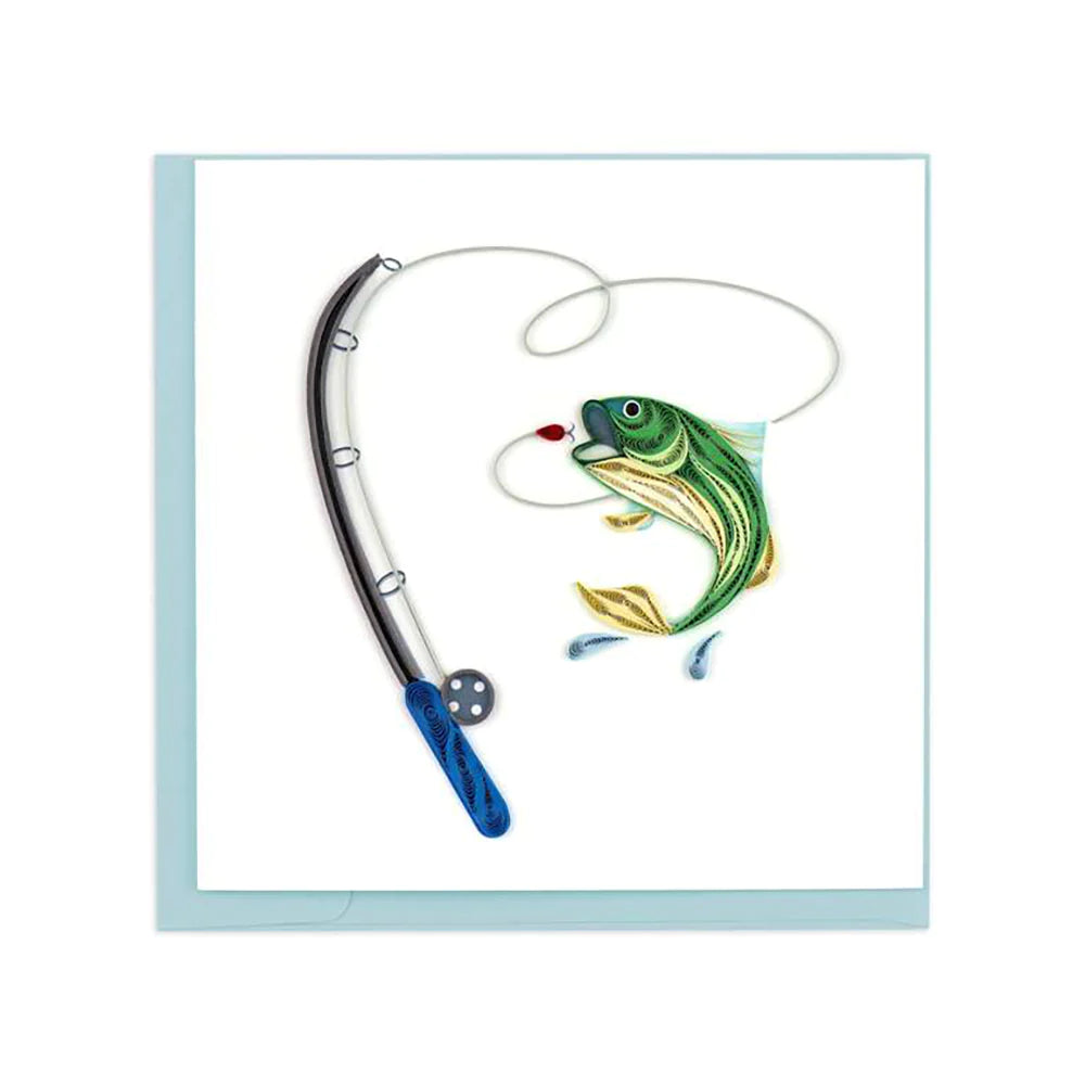 Wildlife Square Greeting Card by Quilling Card
