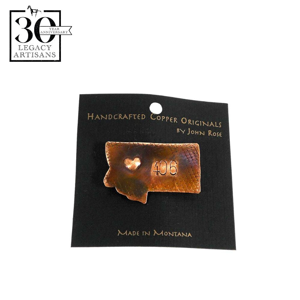 Heart Copper Pin by John Rose (5 options)