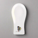 Horse Pair Dean Crouser Bone Spoon Rest by Demdaco