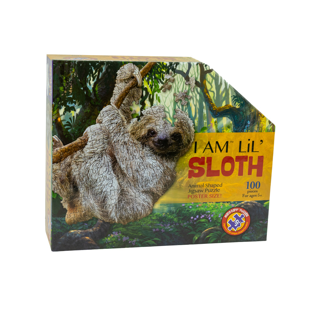 The I Am Lil Sloth 100 Piece Puzzle Junior by Madd Capp is a great puzzle for any wildlife enthusiast or future-zoologist!
