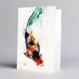Koi Watercolor Greeting Cards by Dean Crouser